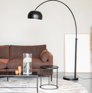 Metal Bow Booglamp – Zwart, Zuiver